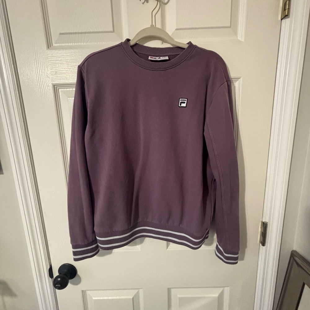 Fila Men's Crewneck in Deep Purple